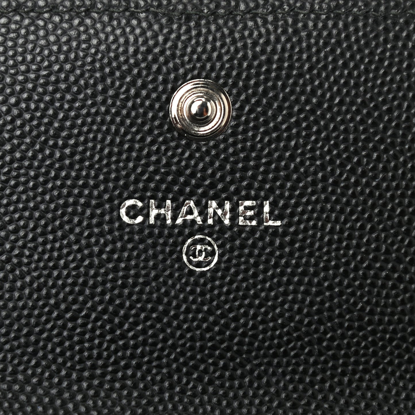 Caviar Quilted Long Boy Flap Wallet Black
