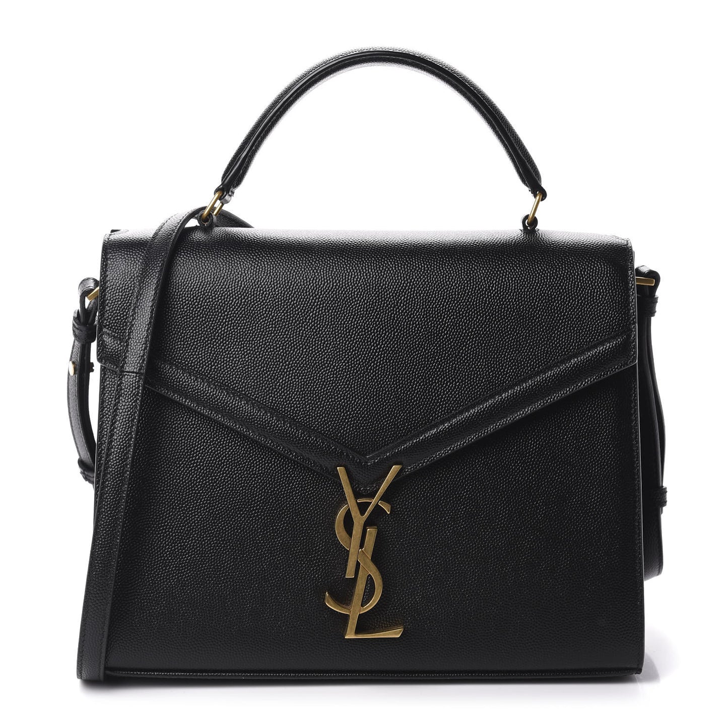Grain de Poudre Medium Classic Monogram Cassandra Top Handle Black Rouge Legion