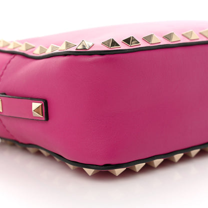 Valentino Garavani Calfskin Rockstud Camera Crossbody Bag Rose Violet 9 of 12