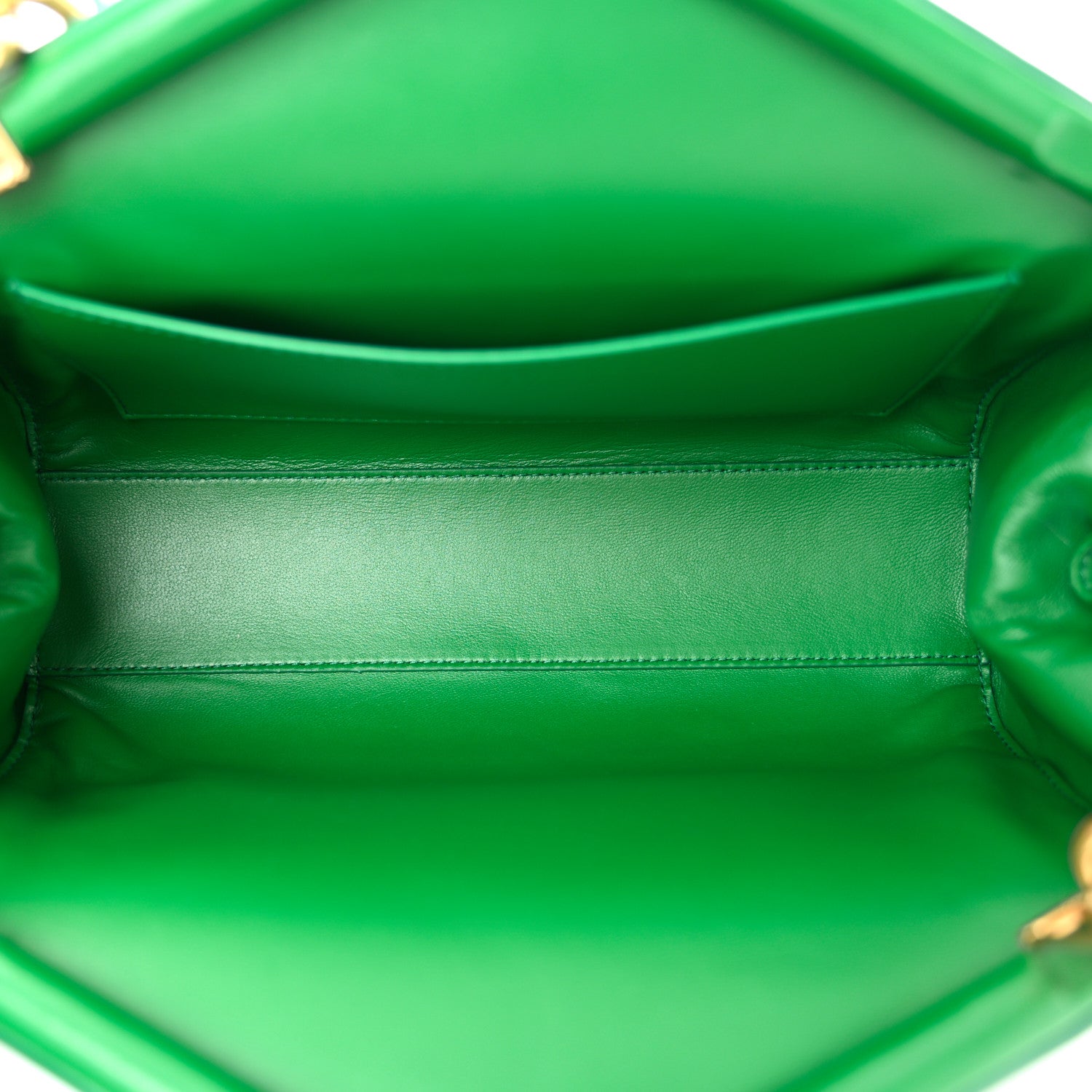 Bottega Veneta Calfskin Tip Clutch Racing Green 5 of 9