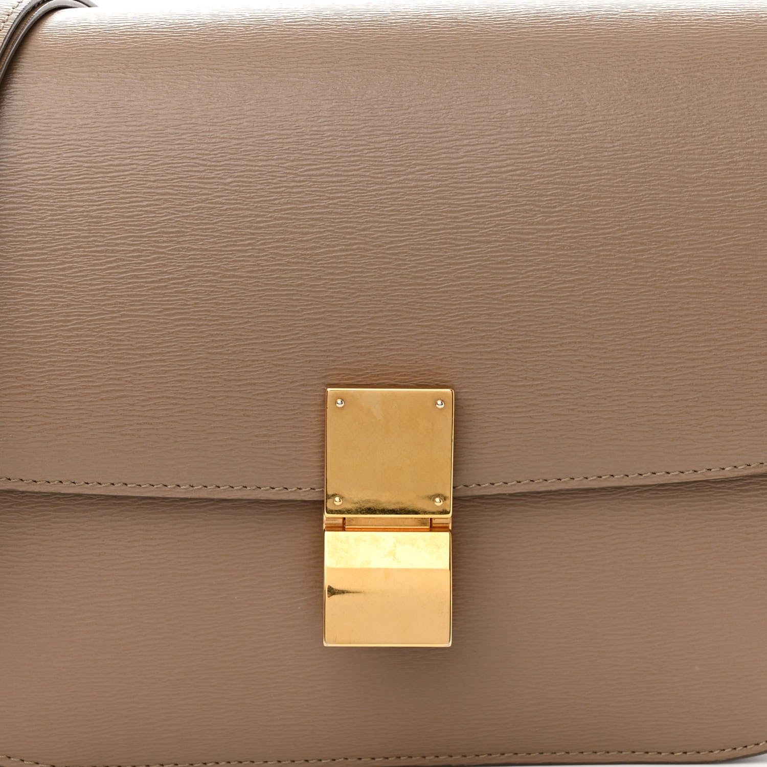 Celine Liege Calfskin Medium Classic Box Flap Bag Taupe 7 of 10