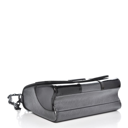Louis Vuitton Epi Patent Twist Shoulder Bag MM Anthracite Nacre 4 of 6