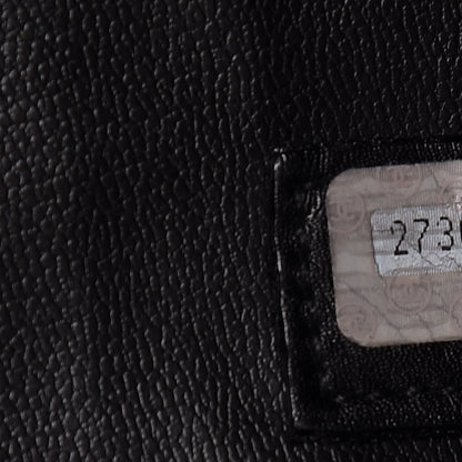 Chanel Calfskin Stitched XL Weekender Black 9 of 14