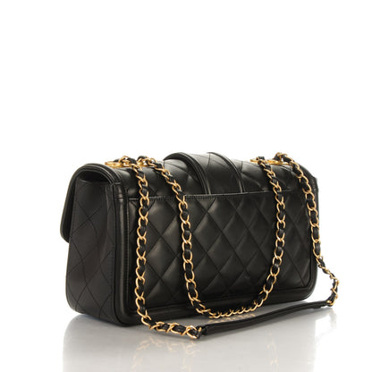 Chanel Calfskin Quilted Large Elegant CC Flap Black 3 of 7