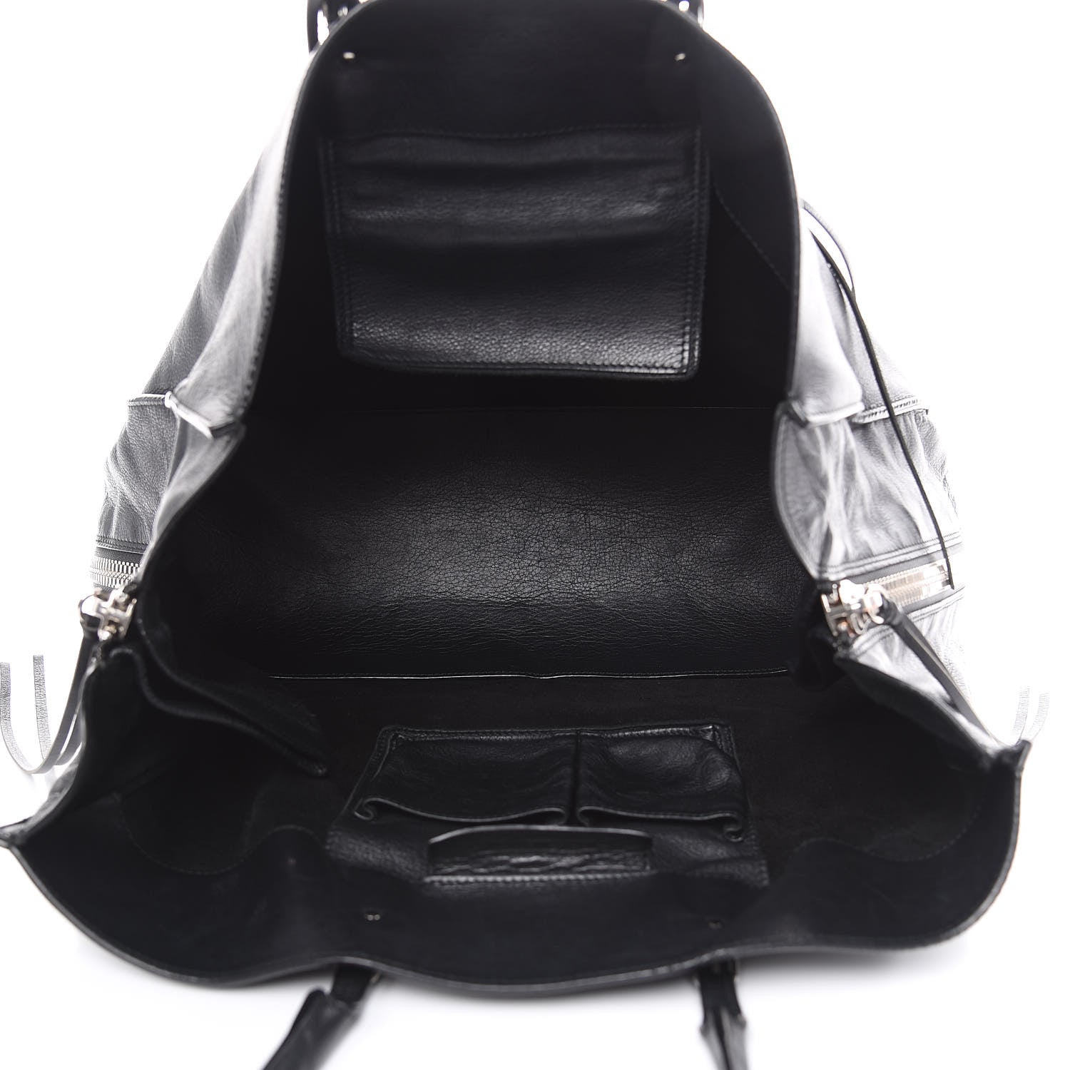 Balenciaga Supple Calfskin Papier A4 Zip Around Tote Black 5 of 22