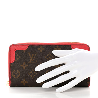 Louis Vuitton Monogram Retiro Zippy Wallet Cherry 2 of 11