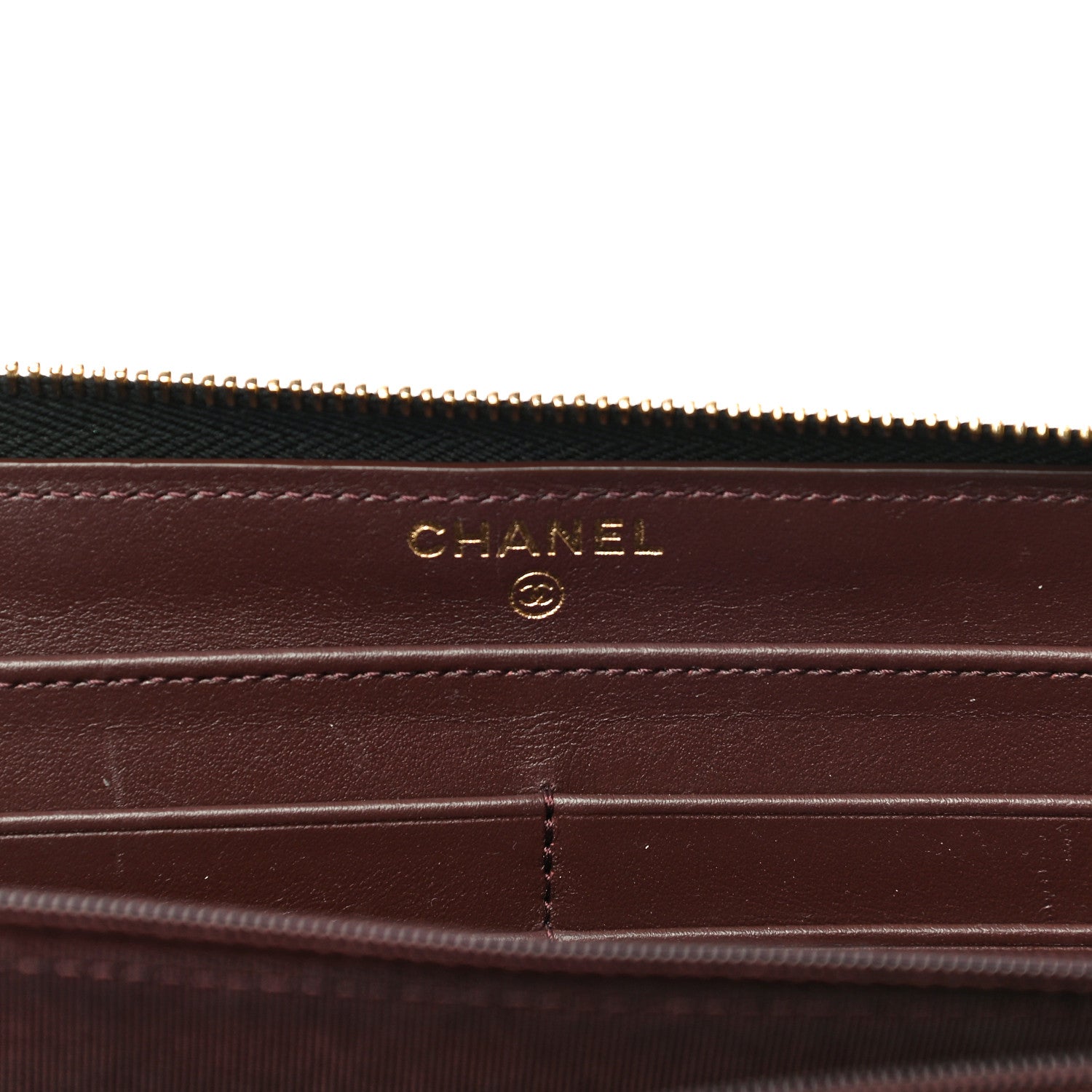 Chanel Caviar Quilted Large Gusset Zip Around Wallet Black 6 of 12