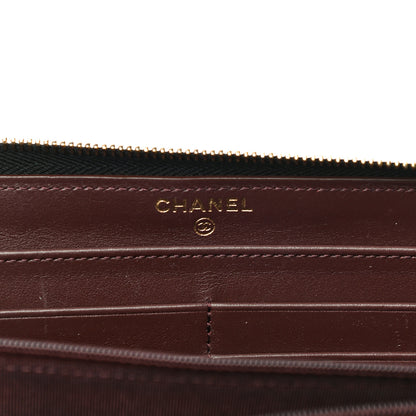 Chanel Caviar Quilted Large Gusset Zip Around Wallet Black 6 of 12