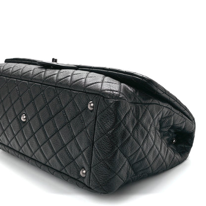 Chanel Calfskin Quilted XXL Travel Flap Bag Black 9 of 9