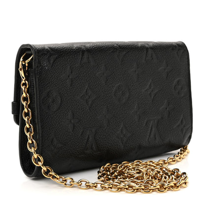 Louis Vuitton Empreinte Vavin Chain Wallet Black 3 of 10
