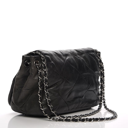 Chanel Iridescent Calfskin Glint Accordion Flap Black 3 of 10