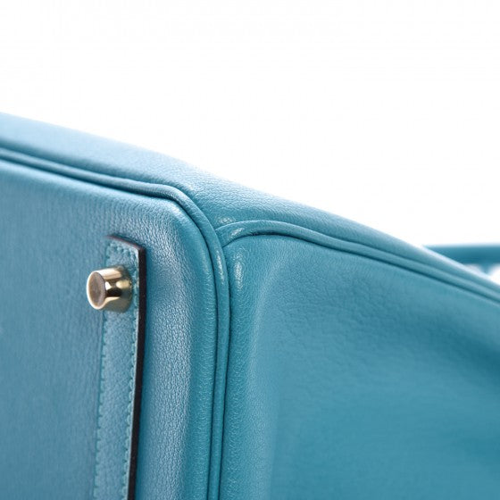 Hermes Chevre de Coromandel Birkin 30 Turquoise 11 of 11