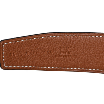 Hermes Chamonix Togo 38mm Royal Belt 95 Black Gold 3 of 7