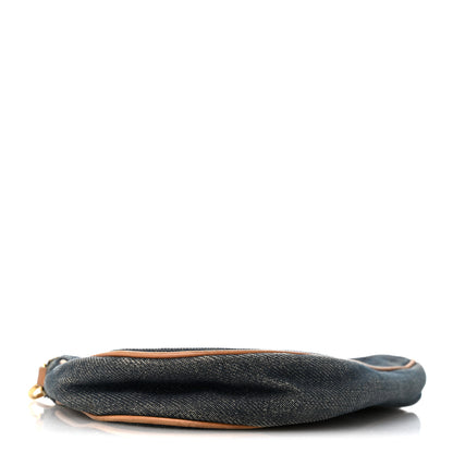 Christian Dior Denim Mini Saddle Pochette Navy 4 of 13