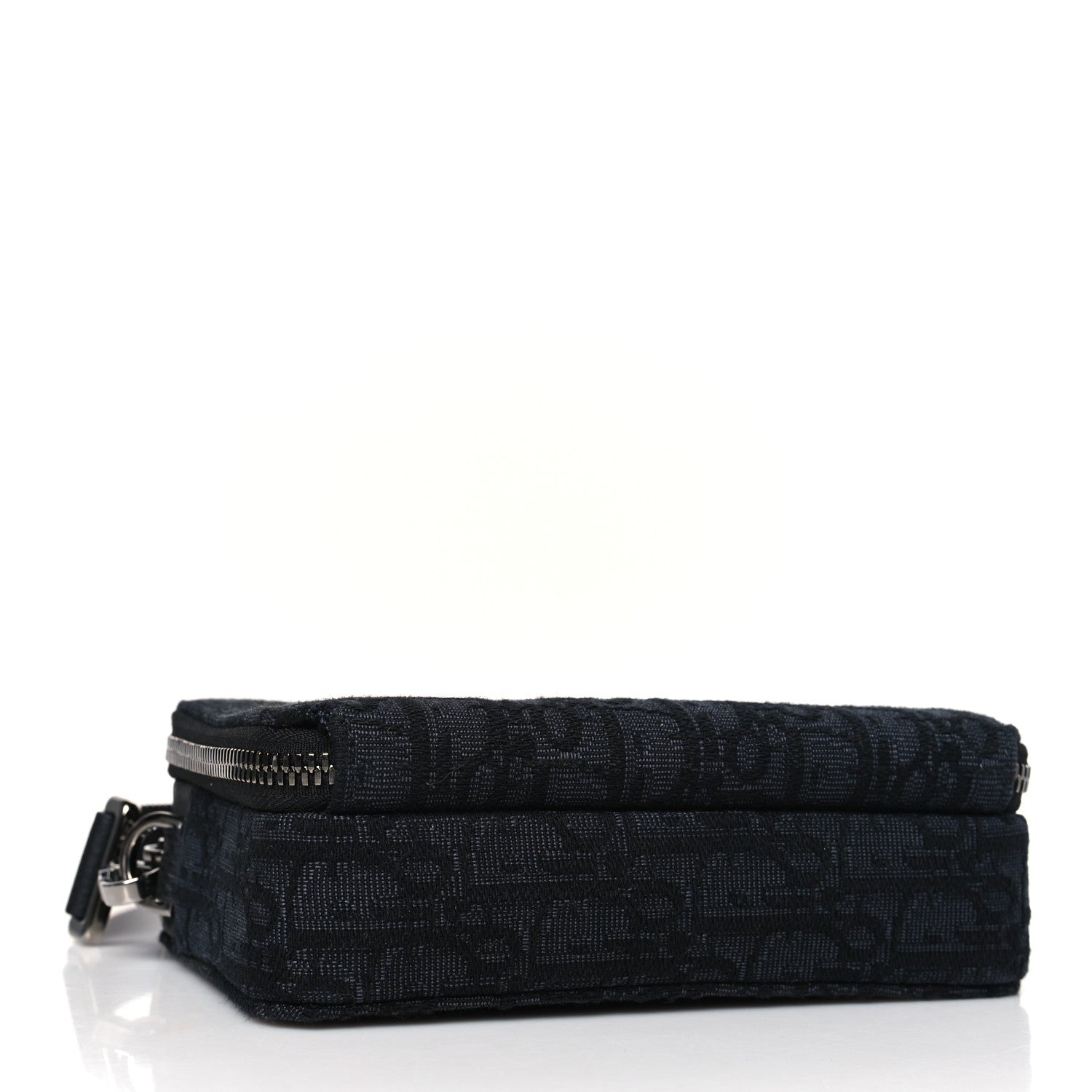 Christian Dior Oblique Zipped With Strap Pouch Black 4 of 11