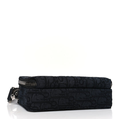 Christian Dior Oblique Zipped With Strap Pouch Black 4 of 11