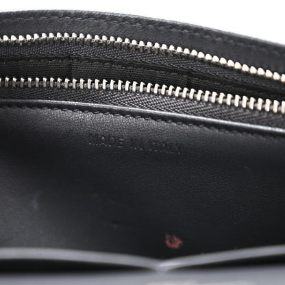 Christian Dior Metallic Patent Micro-Cannage Diorama Wallet on Chain Pouch Silver 7 of 15