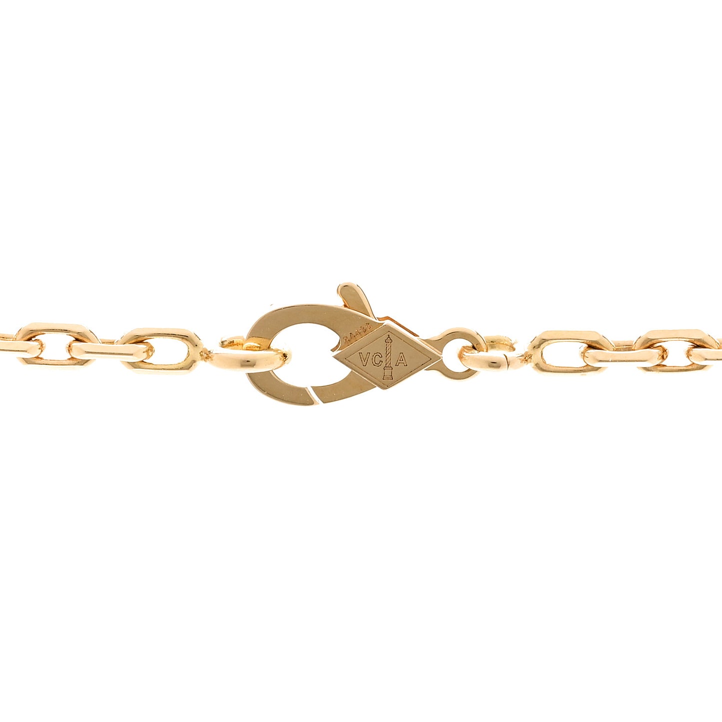 18K Yellow Gold Black Onyx 20 Motifs Vintage Alhambra Necklace