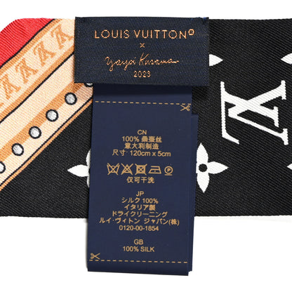 Louis Vuitton LV x YK Kusama Painted Dots Scarf Black Multicolor 3 of 4