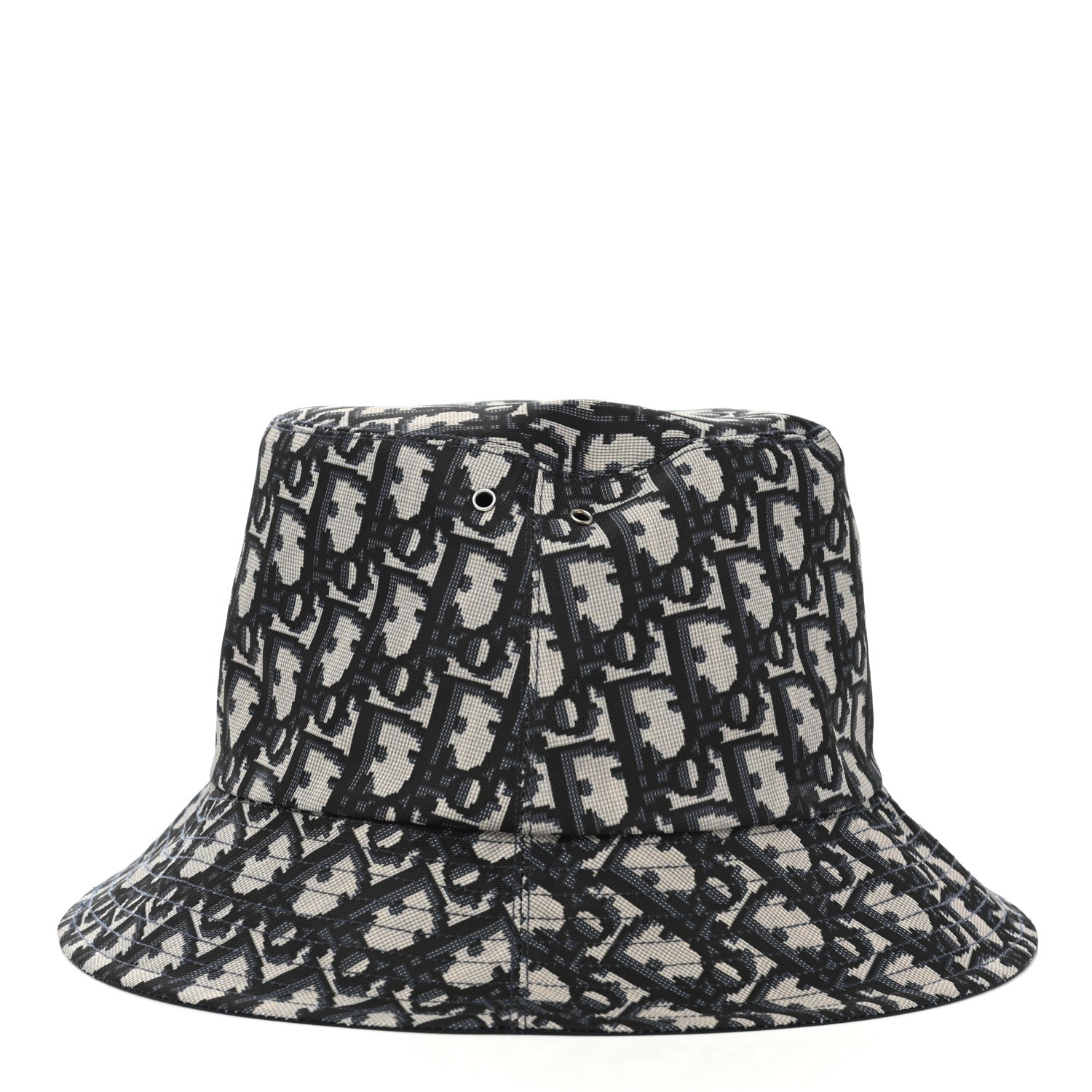 Christian Dior Oblique Reversible Teddy-D Brim Bucket Hat 58 Blue 10 of 15