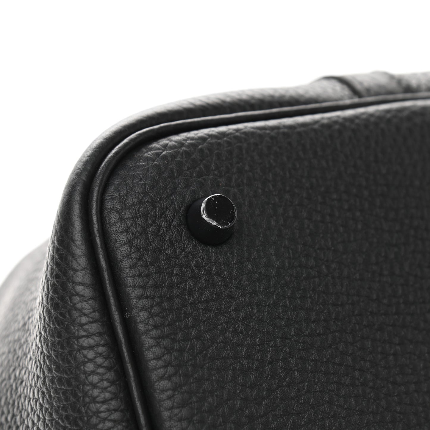 Taurillon Clemence Monochrome Picotin Lock 22 MM Black