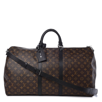 Louis Vuitton Monogram Macassar Keepall Bandouliere 55 1 of 9