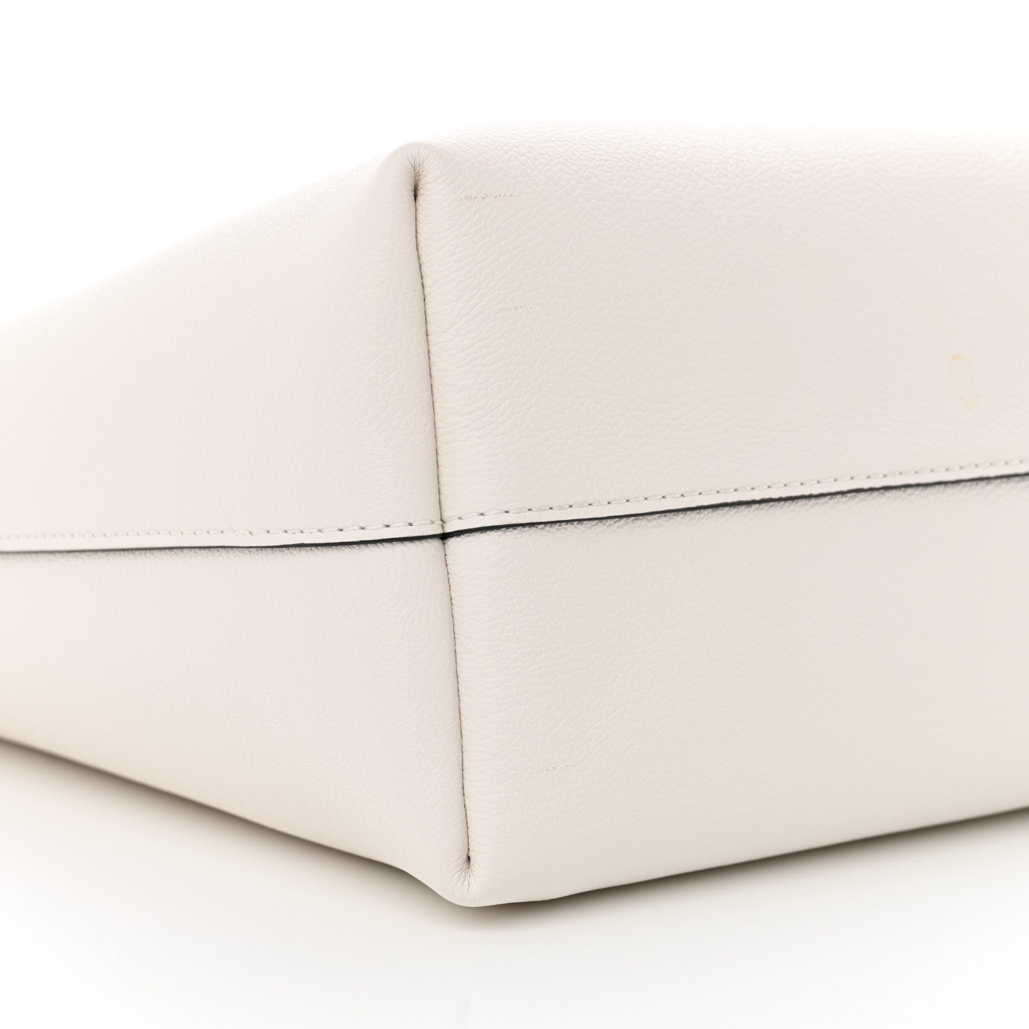 Versace Grained Calfskin La Medusa Shopping Tote White 9 of 11
