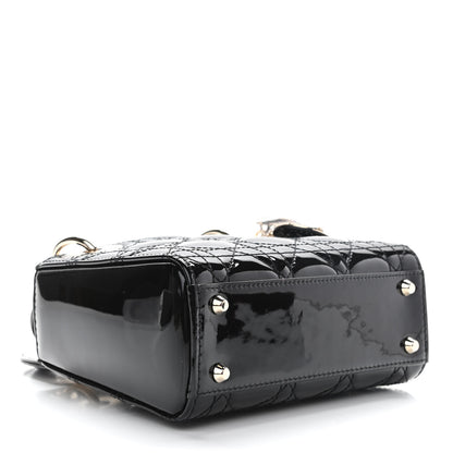 Christian Dior Patent Cannage Mini Lady Dior Black 3 of 9