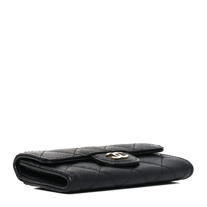 Chanel Caviar Quilted Flap Card Holder Wallet Black 4 of 9