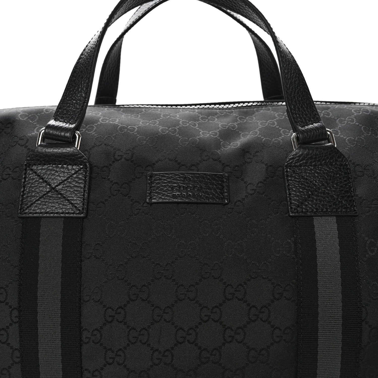 Gucci Nylon Monogram XL Duffle Bag Black 8 of 13