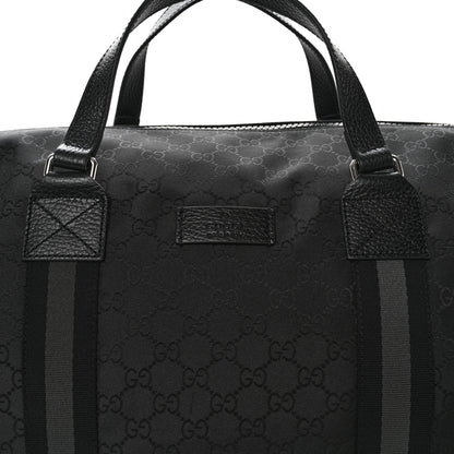 Gucci Nylon Monogram XL Duffle Bag Black 8 of 13