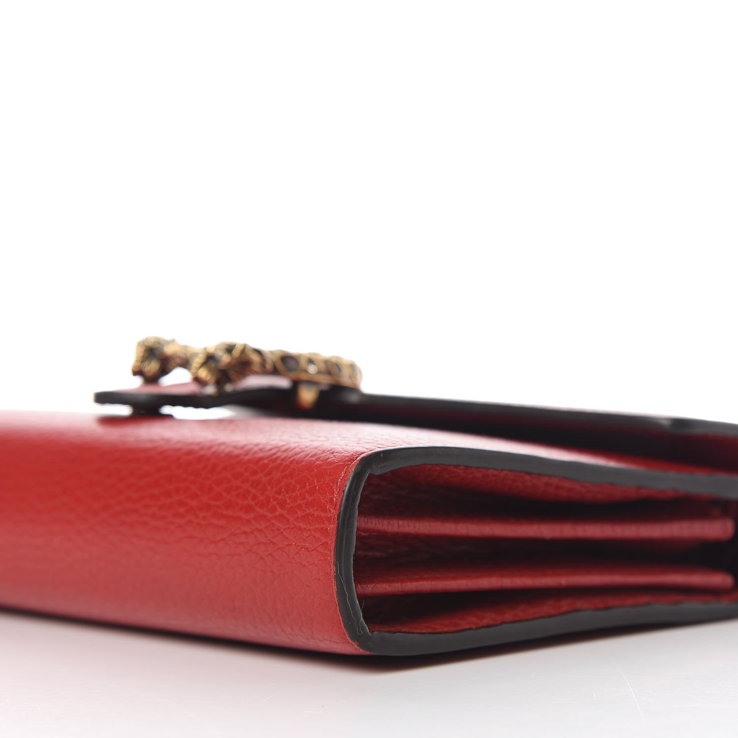 Gucci Calfskin Mini Dionysus Chain Wallet Hibiscus Red 7 of 9
