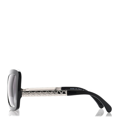 Chanel Acetate Spring Butterfly Sunglasses 5370 Black Silver 3 of 10