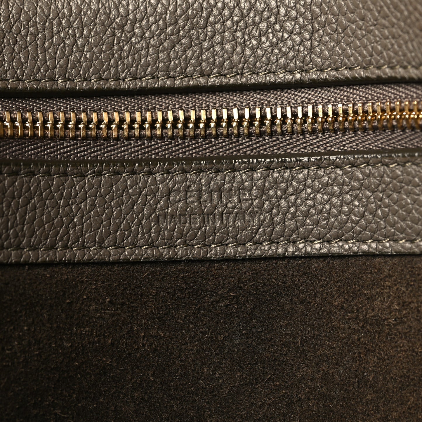 Soft Grained Calfskin Small Belt Cabas Phantom Taupe