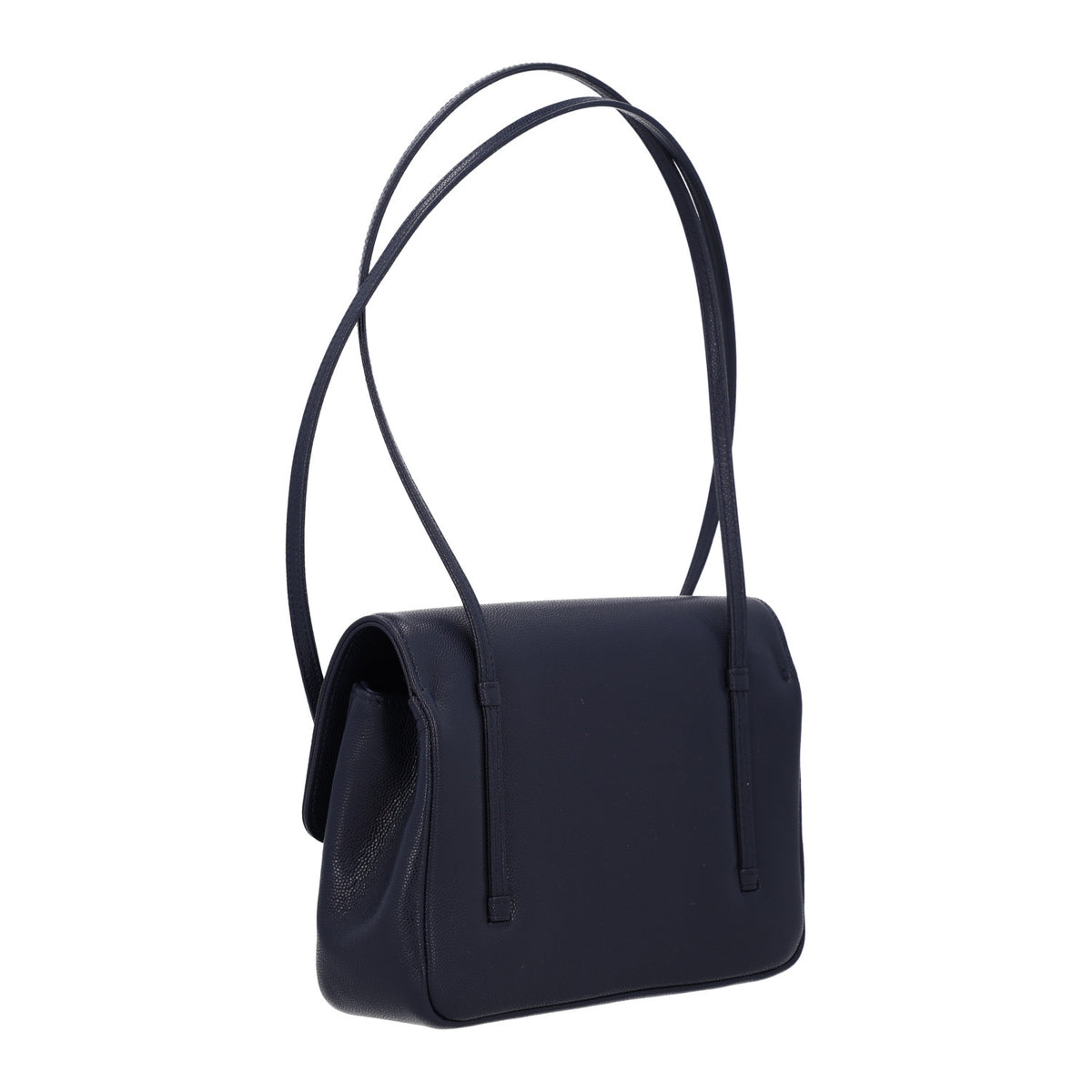 Shiny Caviar Preppy Coco Small Flap Navy