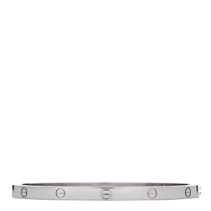 Cartier 18K White Gold Small LOVE Bracelet 15 1 of 8