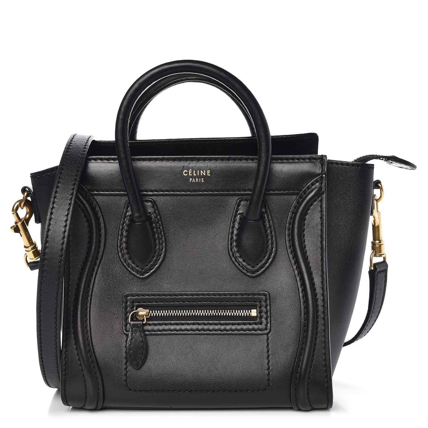 Smooth Calfskin Nano Luggage Black
