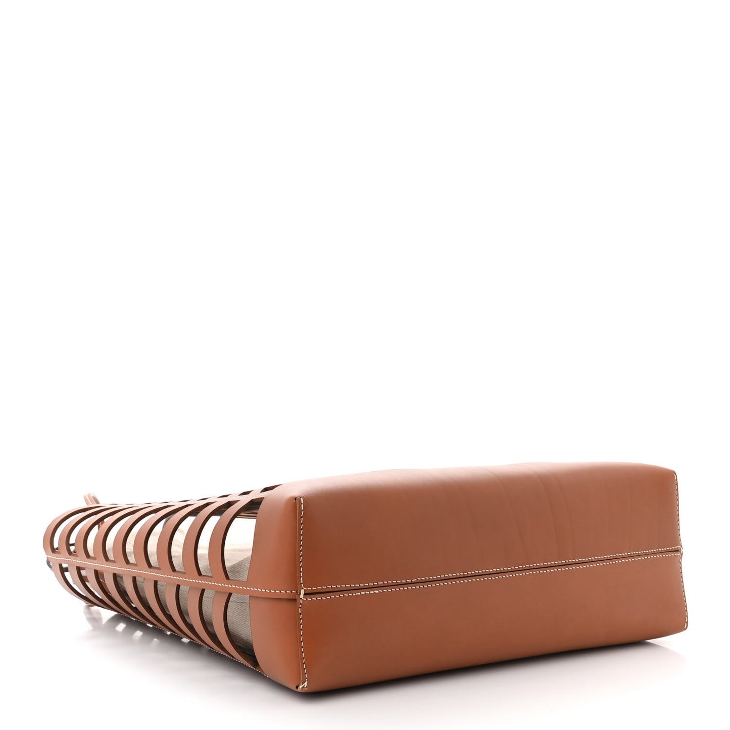Calfskin Medium Kayan Basket Tote Bag Caramel