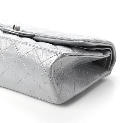 Chanel Metallic Aged Calfskin 2.55 Reissue 225 Flap Silver 7 of 10