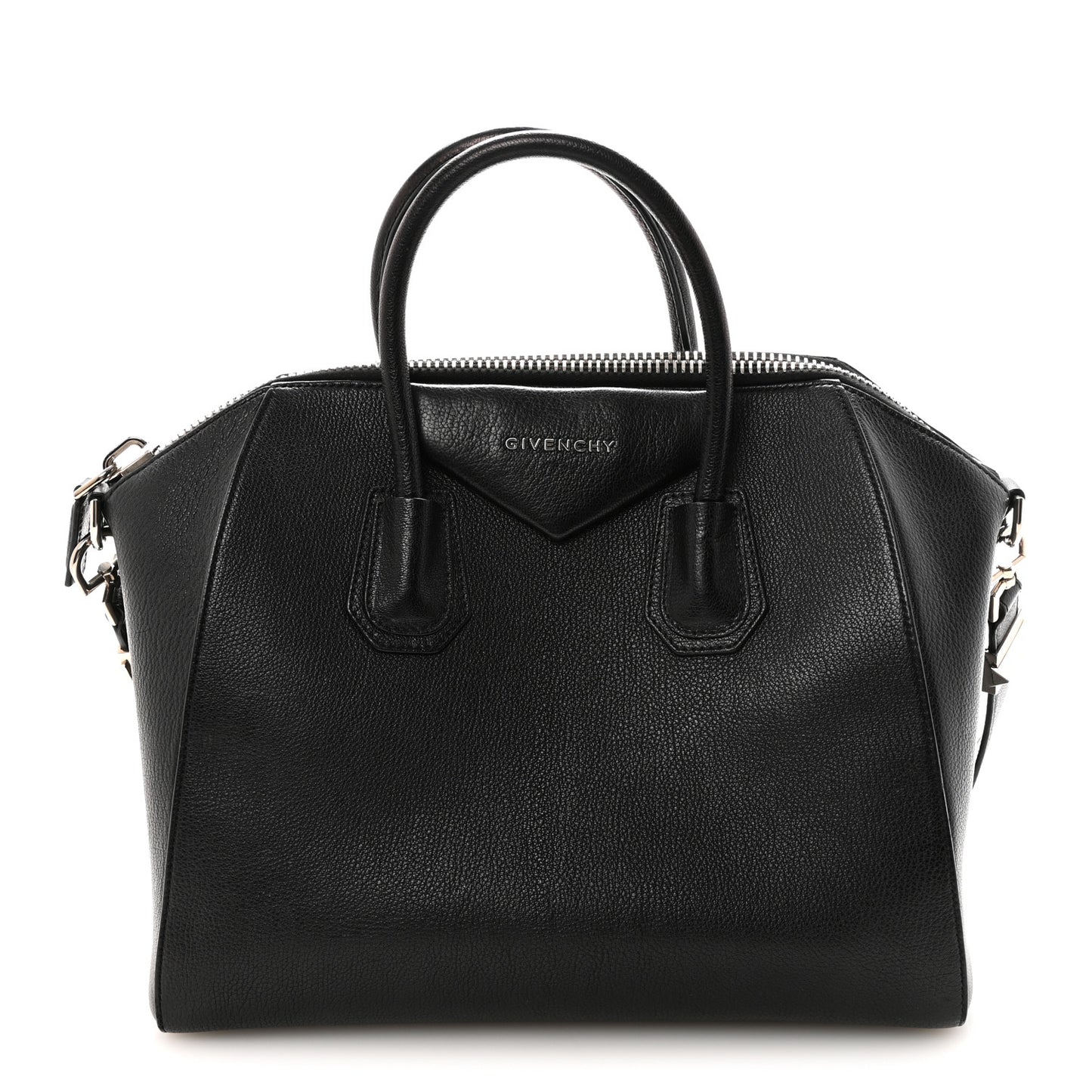Sugar Goatskin Medium Antigona Black