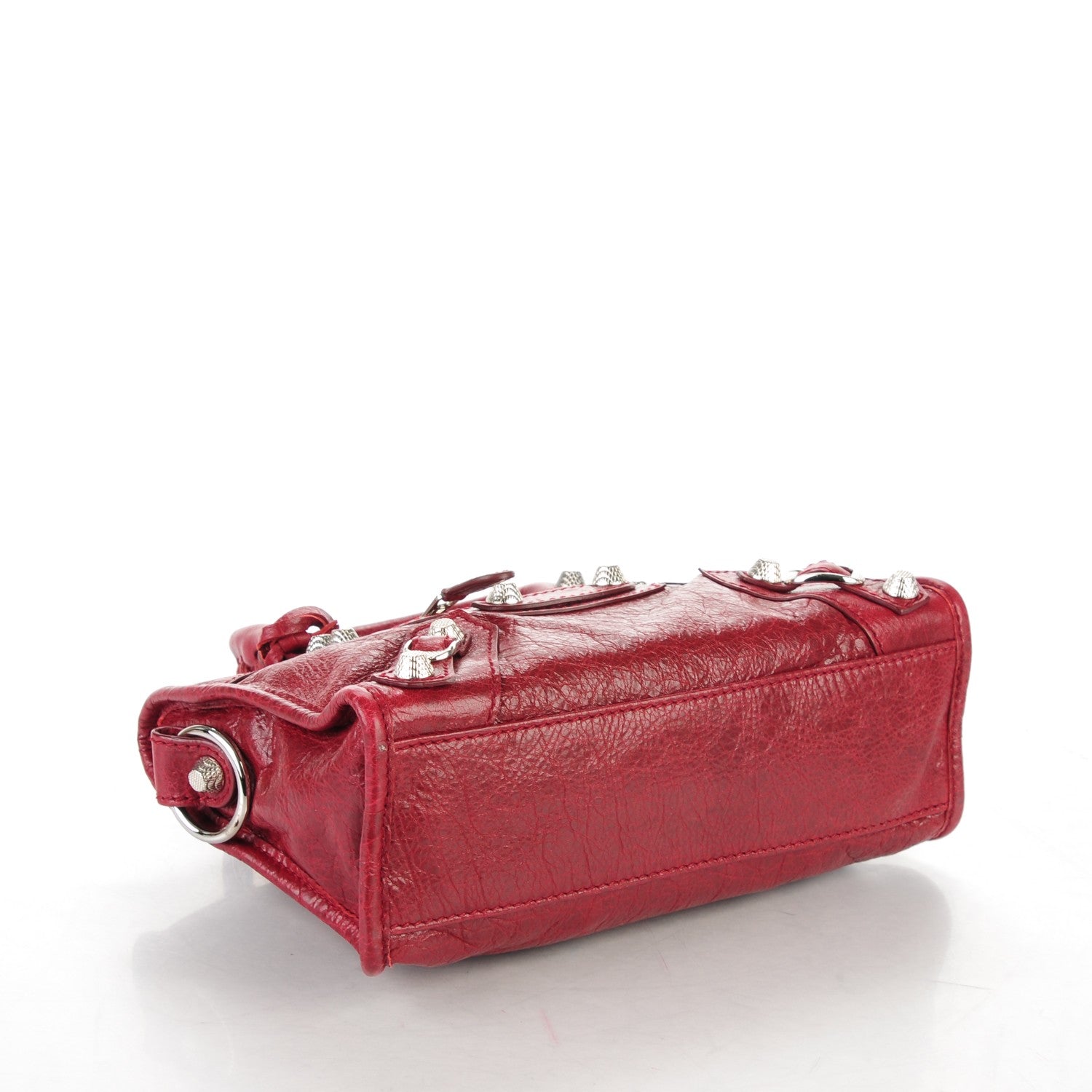 Balenciaga Agneau Giant 12 Silver Hardware Mini City Rouge Cerise 4 of 7