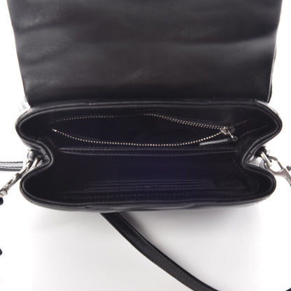 Saint Laurent Calfskin Y Quilted Monogram Toy Loulou Crossbody Bag Black 7 of 12