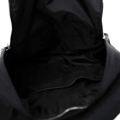 Celine x Christian Marclay Nylon Phonoguitar Print Medium Backpack White Black 5 of 8