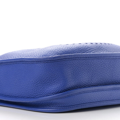 Hermes Taurillon Clemence Evelyne III PM Bleu Electrique 8 of 10