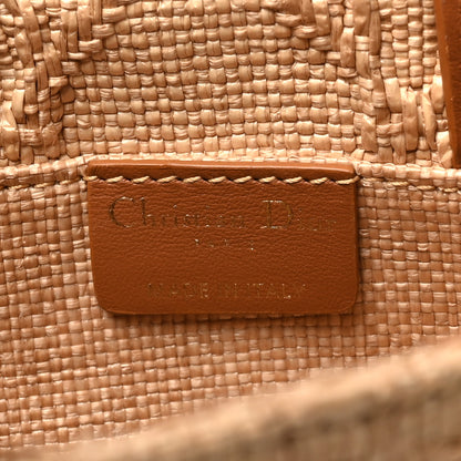 Christian Dior Raffia Cannage Mini Dior Book Tote Beige 6 of 9
