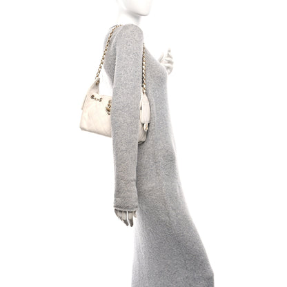 Chanel Caviar Quilted Mini Chanel 25 Handbag White 3 of 21