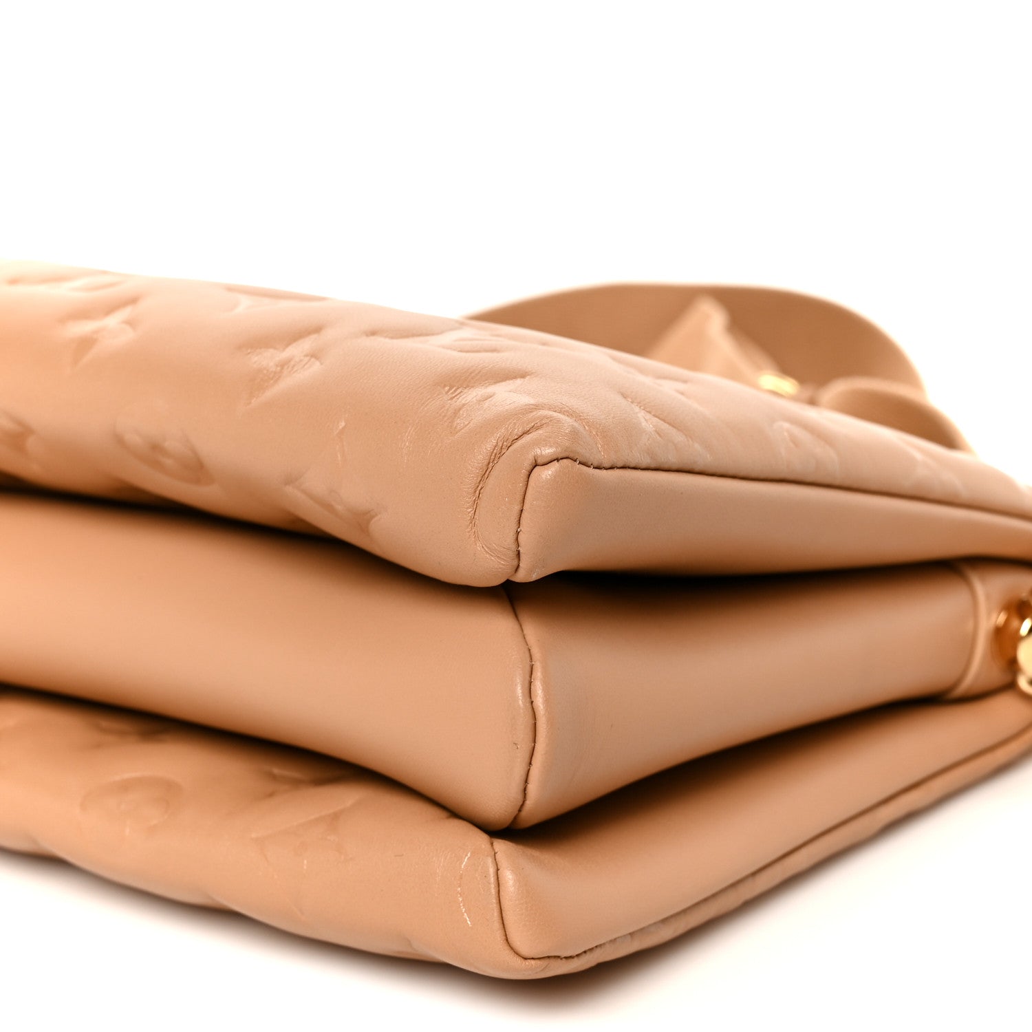 Louis Vuitton Lambskin Embossed Monogram Coussin PM Camel 10 of 10