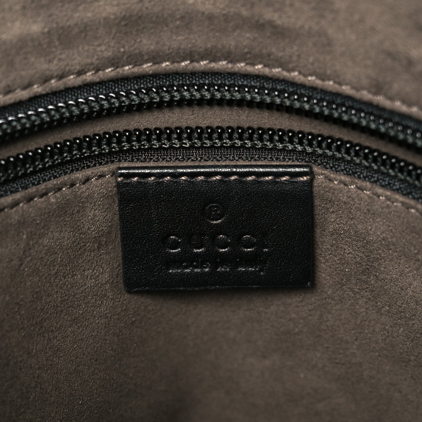Guccissima Signature Medium Flat Messenger Bag Black