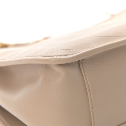 Saint Laurent Lambskin Matelasse Monogram Medium Niki Chain Satchel Dark Beige 12 of 12