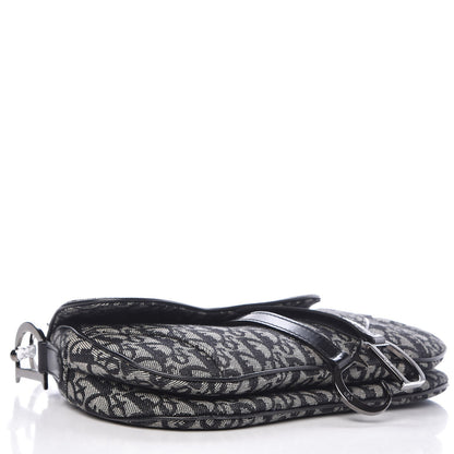 Christian Dior Monogram Double Saddle Bag Black 4 of 10
